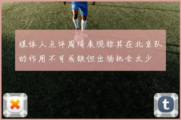 媒体人点评周琦表现称其在北京队的作用不可或缺但出场机会太少